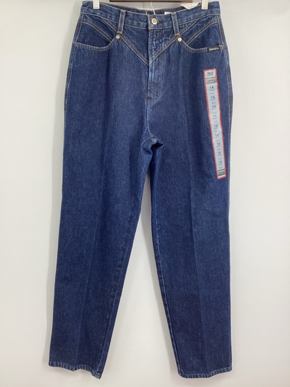 Vintage Rocky Mountain Relaxed Long-Rise Dark Blue Women's Jeans